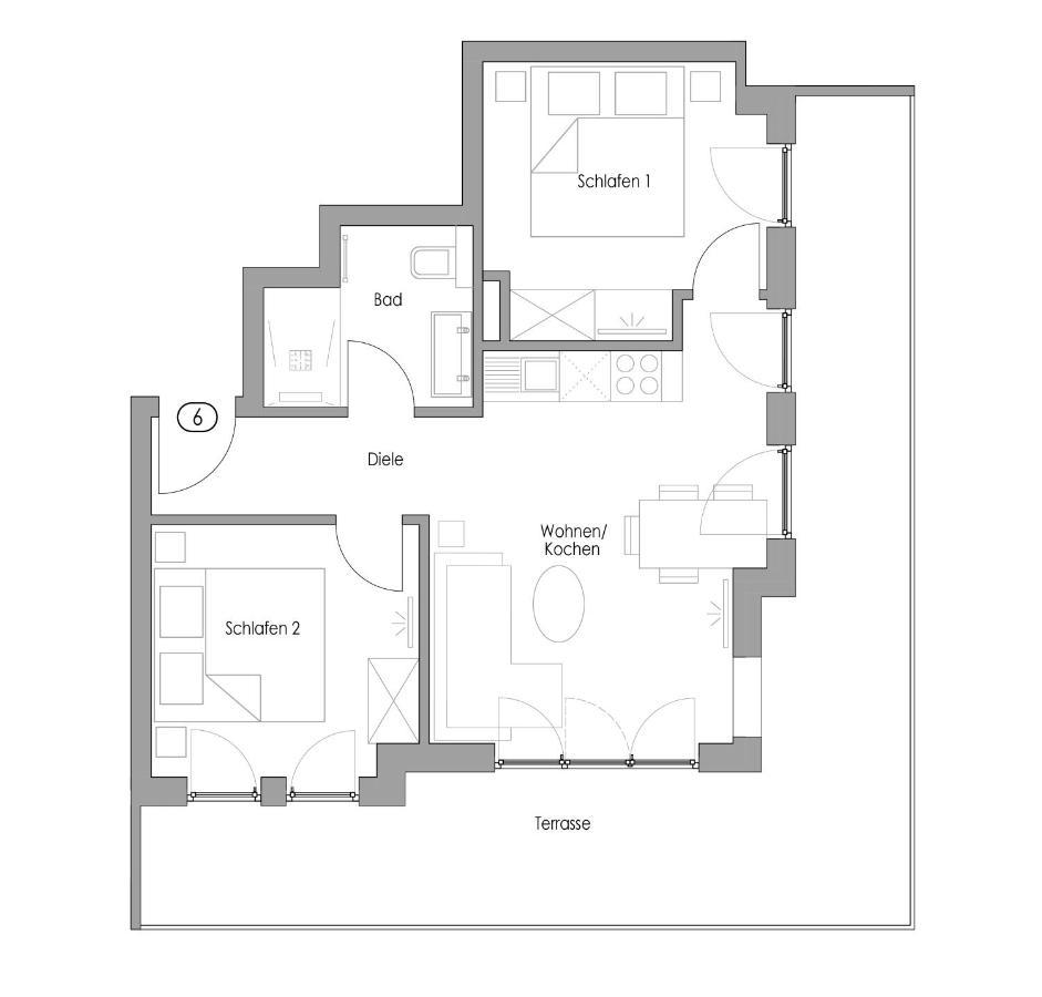 Haus Insulaner Tolle 6 Apartment นอร์เดอร์ไน ภายนอก รูปภาพ